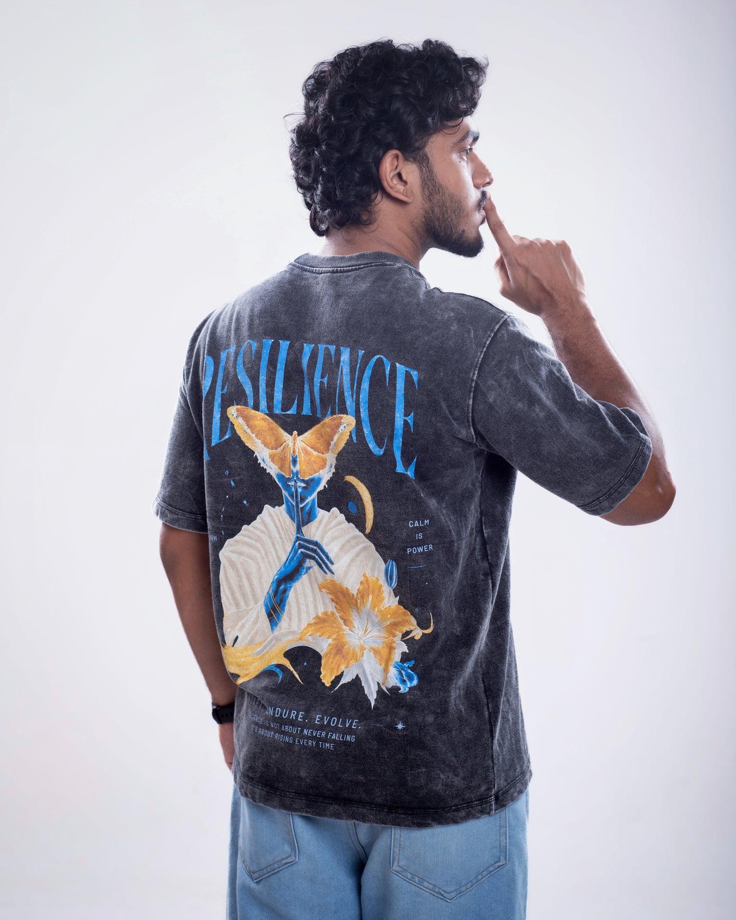 RESILIENCE OVERSIZED ACID WASH T SHIRT