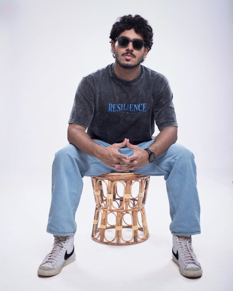 RESILIENCE OVERSIZED ACID WASH T SHIRT