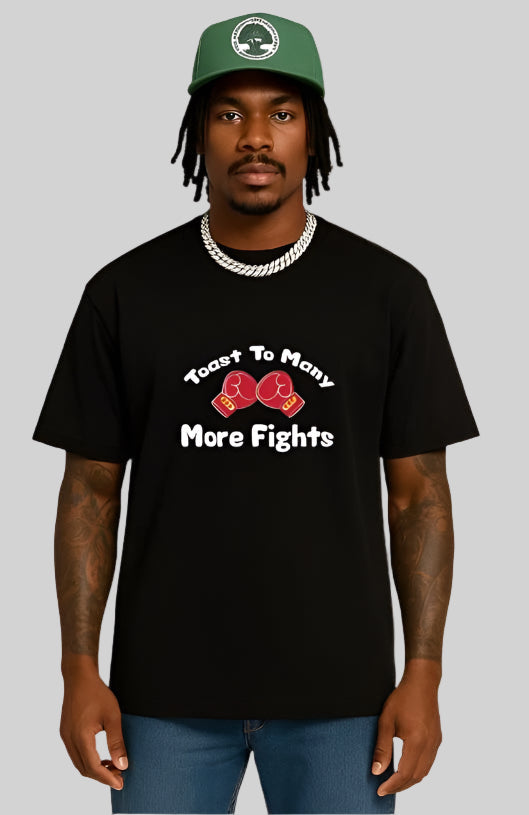 TOAST TO MANY MORE FIGHTS OVERSIZED T-SHIRT FOR MEN